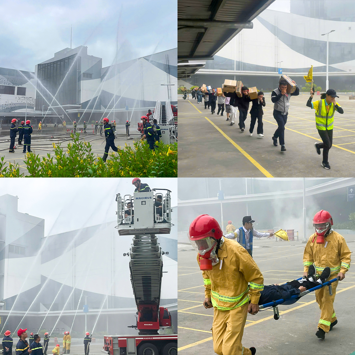 AEON Delight Vietnam in Firefighting Drills at AEON Mall Hai Phong Le Chan