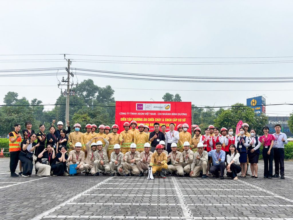 Diễn tập PCCC & CNCH tại AEON Mall Bình Dương Canary